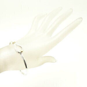 Tiffany Hook Eye Bangle Silver Yellow Gold